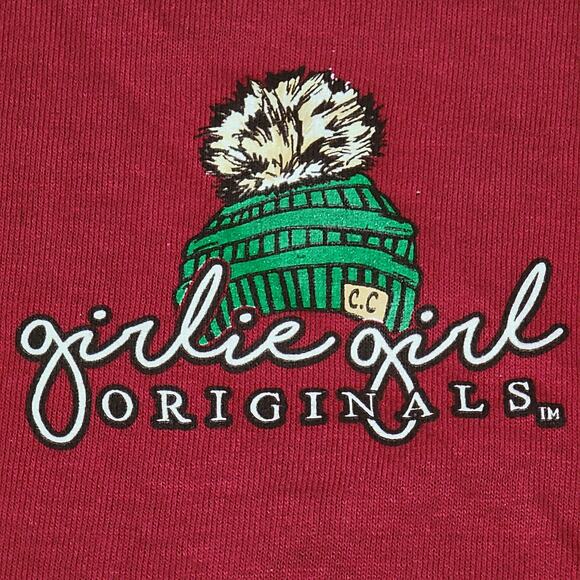Girlie Girl Originals LS Maroon Tee "Heifer It's Cold Outside" - Size Large - Picture 5 of 6